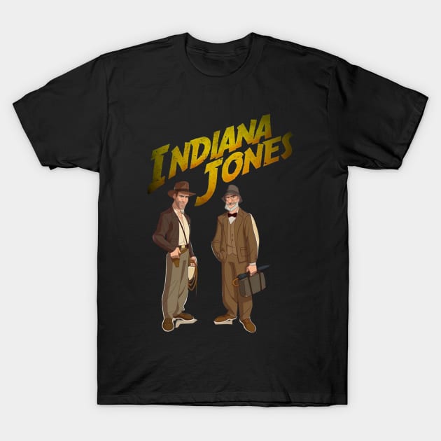 Indiana jones t-shirt T-Shirt by Riss art